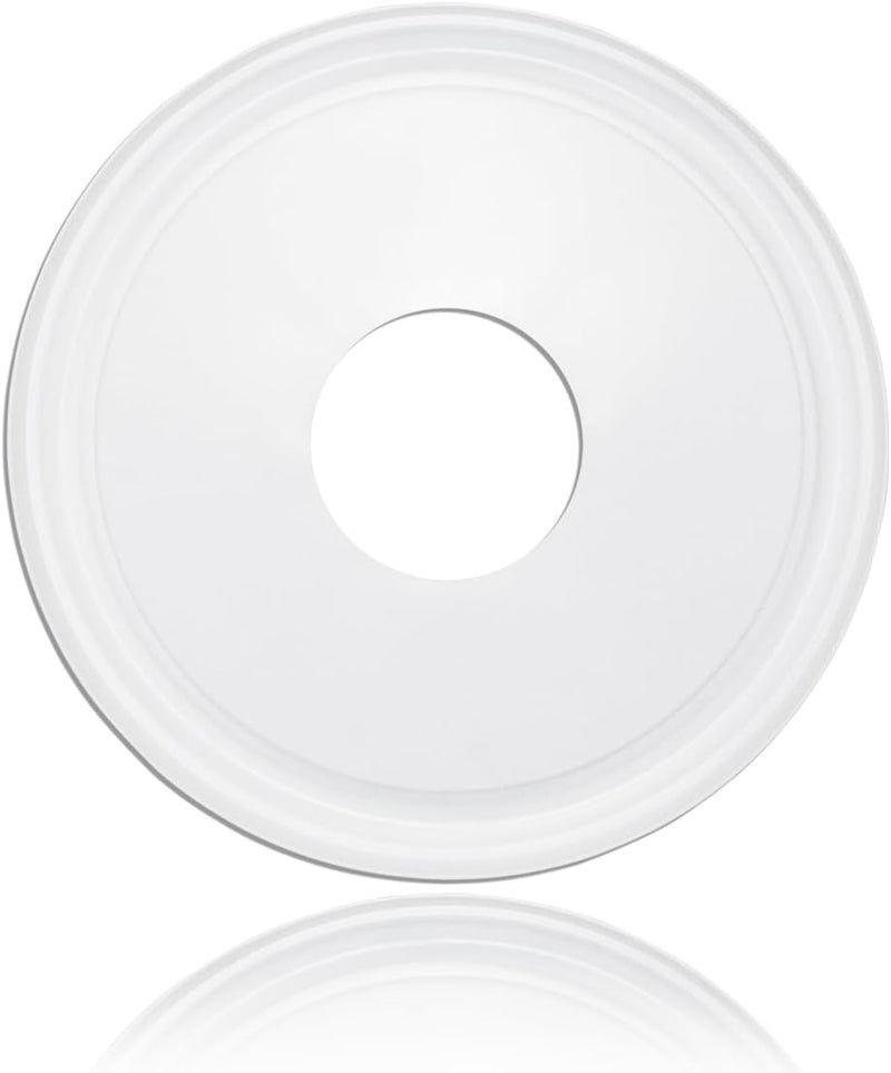 ELFCAB Molded Nylon Ceiling Medallion for Light Fixtures and Ceiling Fans White 13"OD x 4"ID x 1-1/8"P (Fits Canopies up to 10-1/2") - Image 5